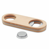 Engravable Bamboo Stainless Steel Bottle Opener