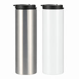 500ml Stainless Steel Sublimation Flask with Flex Lid - Silver