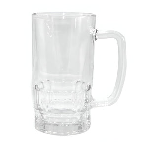 20oz Sublimation Glass Beer Steins, Dimpled, pack of 2