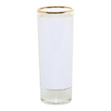 2.5oz Sublimation Shot Glass with Gold Rim