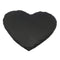 Dessous de verre en forme de cœur en ardoise naturelle avec boîte cadeau noire
