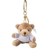 Peluches - Ours en peluche crème avec t-shirt imprimable