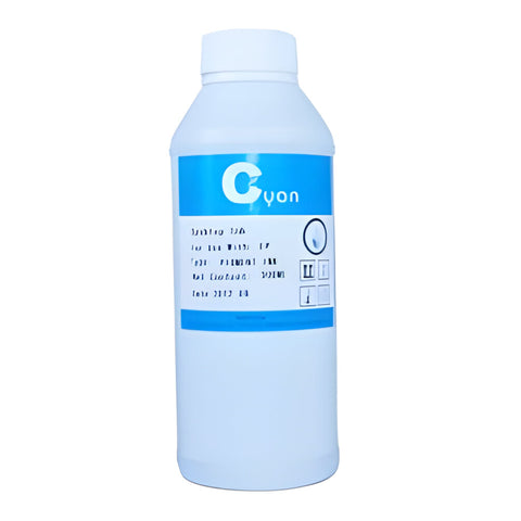 Bouteille de recharge d'encre pigmentée compatible Epson Cyan 500 ml