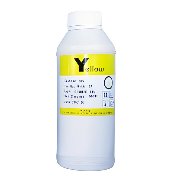 Bouteille de recharge d'encre pigmentée compatible Epson jaune 500 ml