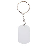 Sublimation Plastic Keyrings, Oblong, pack of 10