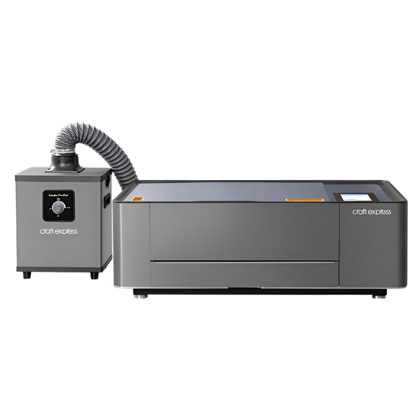 Hardware - 50W CO2 Laser Cutter/ Engraving Machine with Smoke Purifier (Ex-Demo)