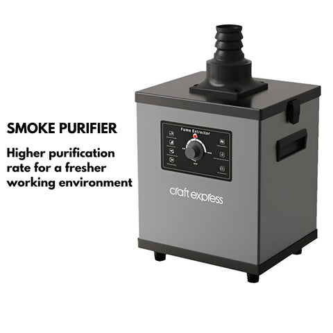 Hardware - 50W CO2 Laser Cutter/ Engraving Machine with Smoke Purifier (Ex-Demo)