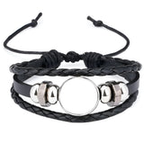Black Jewellery, Bracelet, PU Leather Bracelet