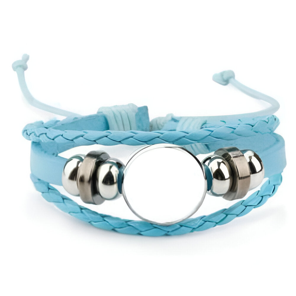Bijoux - Bracelet - Bracelet Cuir - Bleu