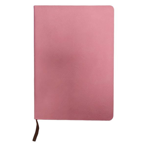 Engravables - PU LEATHER - A5 Notebook - Pink
