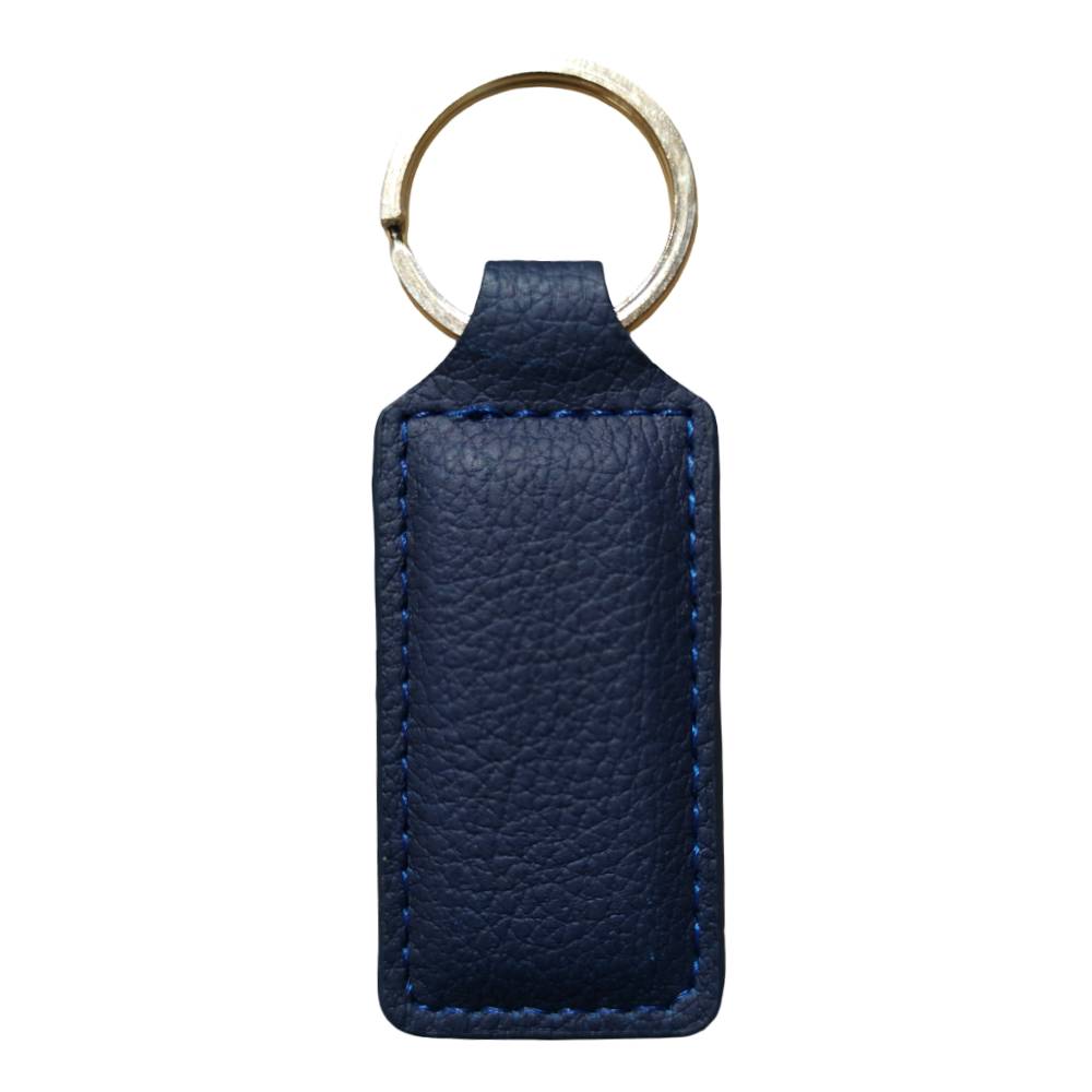 Gravables - PU CUIR - Porte-clés - RECTANGLE - 2,6 cm x 6 cm - Rouge