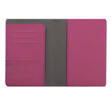Purple Engravable PU Leather Passport Holder, 9cm x 13cm