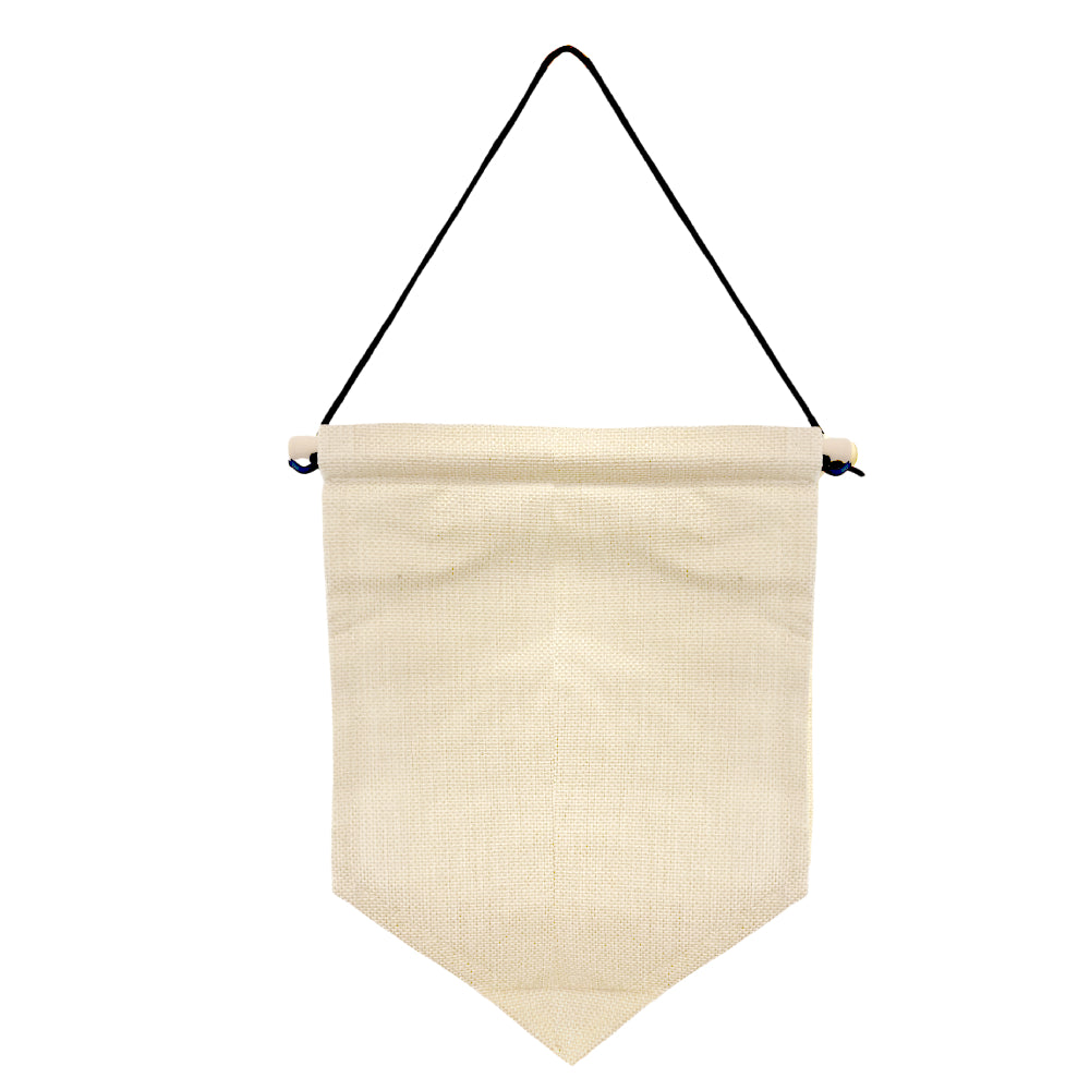 Sublimation Linen Hanging Flag -  20cm x 30cm - Single Sided