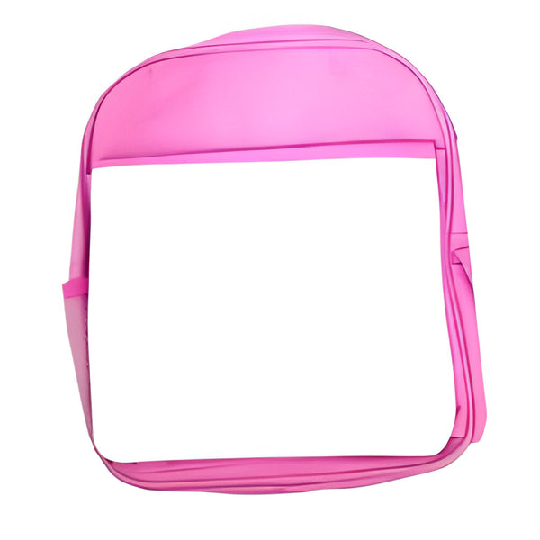 Bags - Backpacks - Large School Bag with Panel - Pink - 33cm x 31cm x 8cm - Longforte Trading Ltd