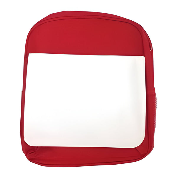 Bags - Backpacks - Large School Bag with Panel - Red - 33cm x 31cm x 8cm