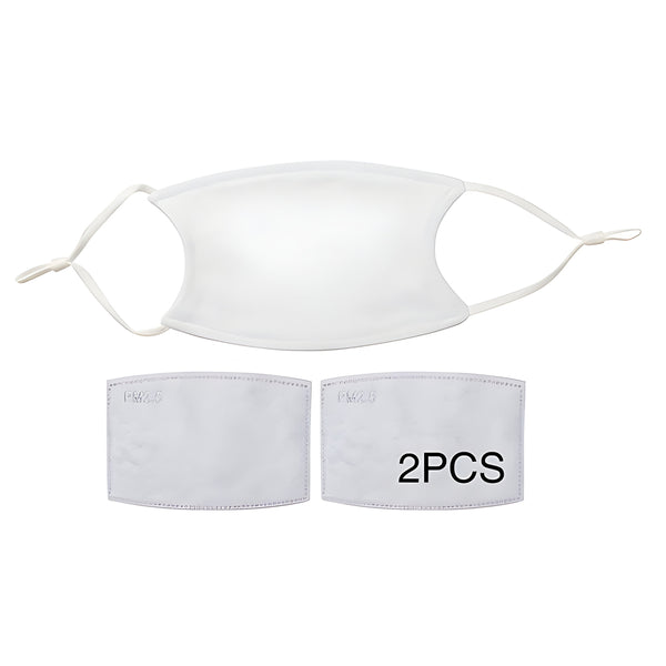 Face Coverings - 10 x WHITE Straps - KIDS Size with 2 x PM2.5 Filters - Longforte Trading Ltd