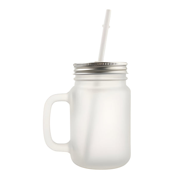 Becher - Glas - 400 ml Einmachglas - Milchglas