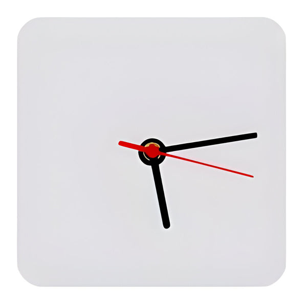 Clock - MDF - Square - 22.8cm Wall Clock - Longforte Trading Ltd