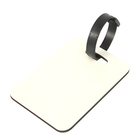 10 x MDF Luggage Tags - Rectangle - Double-Sided