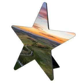 MDF Sublimation Photo Panel, Star, 12.7cm