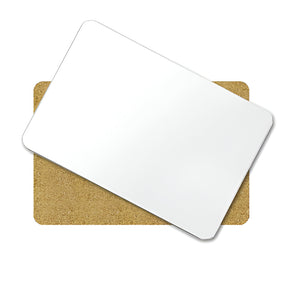 MDF Sublimation Placemats with Cork Base, 20cm x 28cm, pack of 10