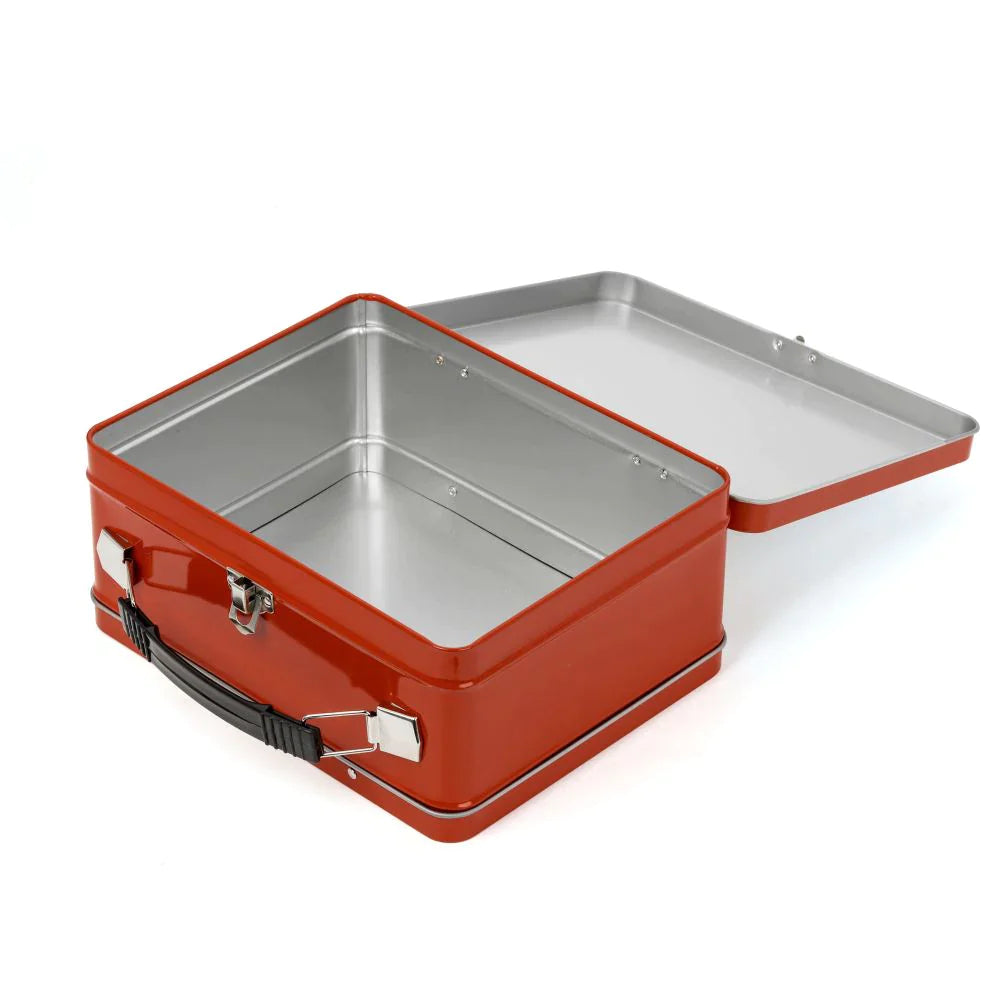 Dosen - Lunchbox aus Metall mit bedruckbarem Einsatz - ROT