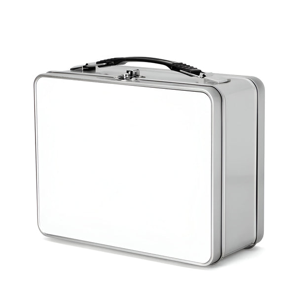 Tins - Metal Lunch Box With Printable Insert - SILVER - Longforte Trading Ltd