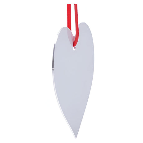 Ornements - 10 x Ornement suspendu double face en ALUMINIUM - COEUR (7,6 cm x 7,6 cm)