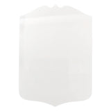 Sublimation Metal Football Club Shield - White Aluminium - (Pack of 5)