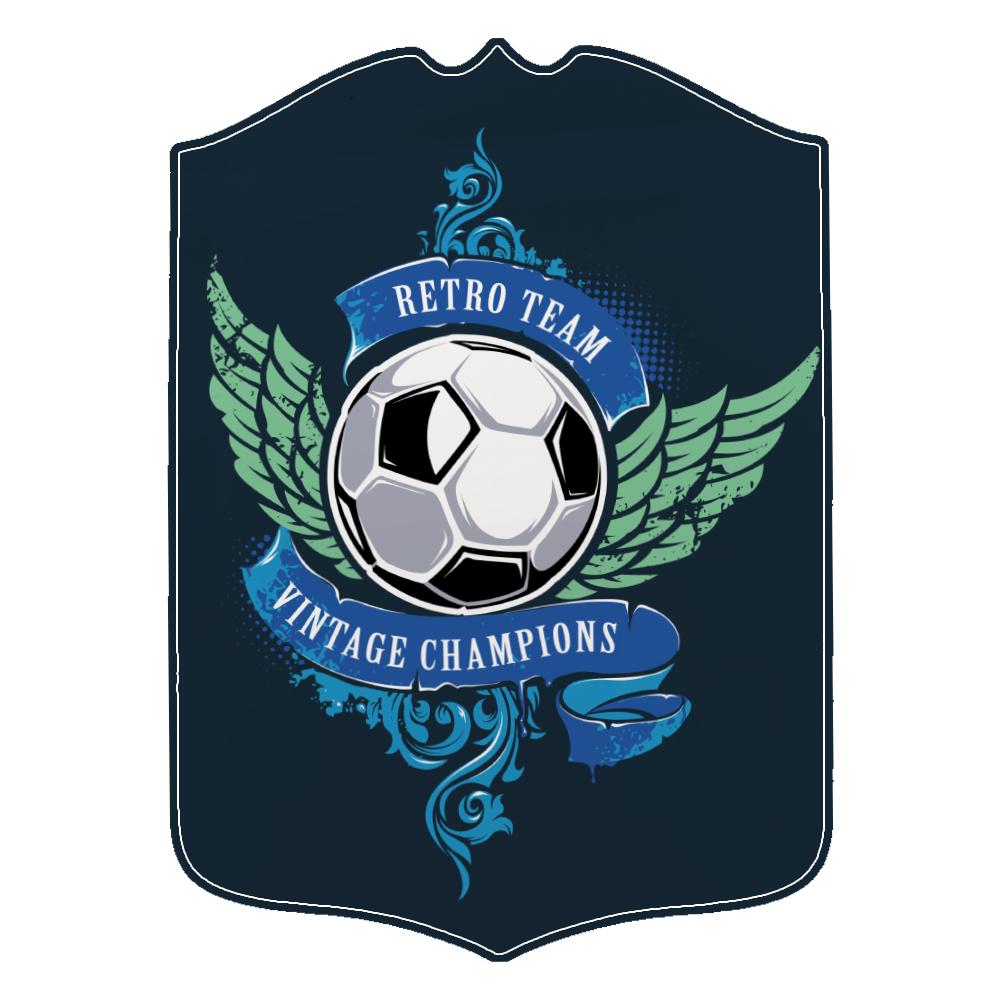 Sublimation Metal Football Club Shield - White Aluminium - (Pack of 5)