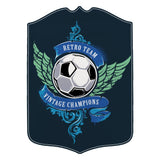 Sublimation Metal Football Club Shield - White Aluminium - (Pack of 5)