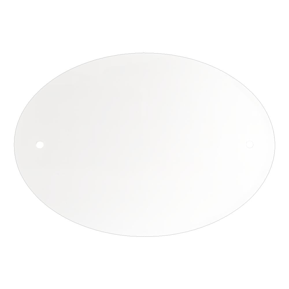 Sublimation Metal Oval Sign – White Aluminium – 127 x 89 mm (Pack of 5)