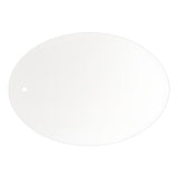 Sublimation Metal Oval Sign – White Aluminium – 127 x 89 mm (Pack of 5)