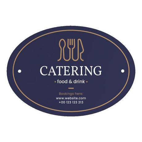 Sublimation Metal Oval Sign – White Aluminium – 127 x 89 mm (Pack of 5)