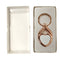 Porte-clés - 10 x Porte-clés en métal par sublimation or rose - Forme de coeur