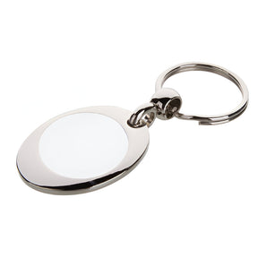 Sublimation Metal Keyrings, Trolley Coin, pack of 10