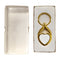 Porte-clés - 10 x Porte-clés en métal par sublimation or jaune - Forme coeur