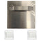 Metall-Schattenhalterung 100 mm x 100 mm und Kunststoffpuffer für Wandbleche