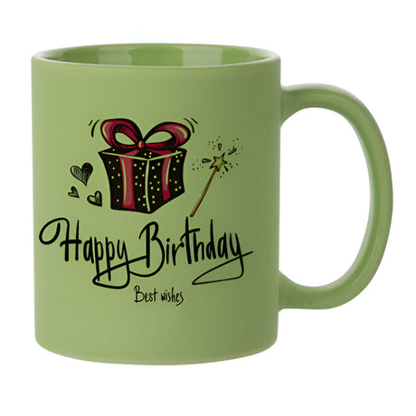 11oz Sublimation Ceramic Mugs - Frosted Green - Pack of 6