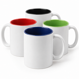 11oz Sublimation Mugs with Coloured Inner