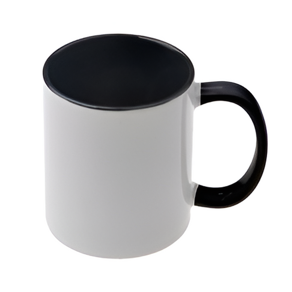 Mugs - 11oz - Inner and Handle Coloured - Black