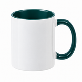 11oz Sublimation Mugs with Coloured Inner & Handle