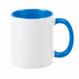 11oz Sublimation Mugs with Coloured Inner & Handle