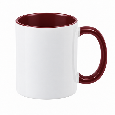 11oz Sublimation Mugs with Coloured Inner & Handle