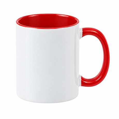 11oz Sublimation Mugs with Coloured Inner & Handle