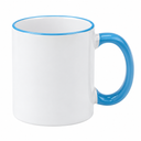 11oz Sublimation Mugs with Coloured Rim & Handle