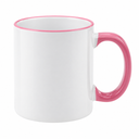 11oz Sublimation Mugs with Coloured Rim & Handle