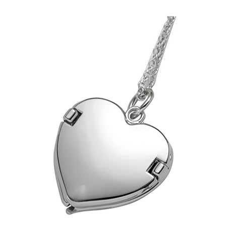 Sublimation Heart Angel Wings Necklace - Silver