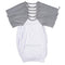 Apparel - Pack of 10 x Baby Nightdress - Long Sleeves - Raglan - GREY - Longforte Trading Ltd