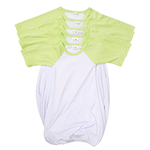Apparel - Pack of 10 x  Baby Nightdress - Long Sleeves - Raglan - GREEN